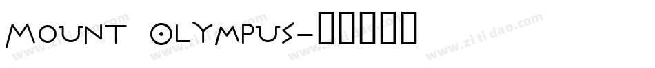 Mount Olympus字体转换